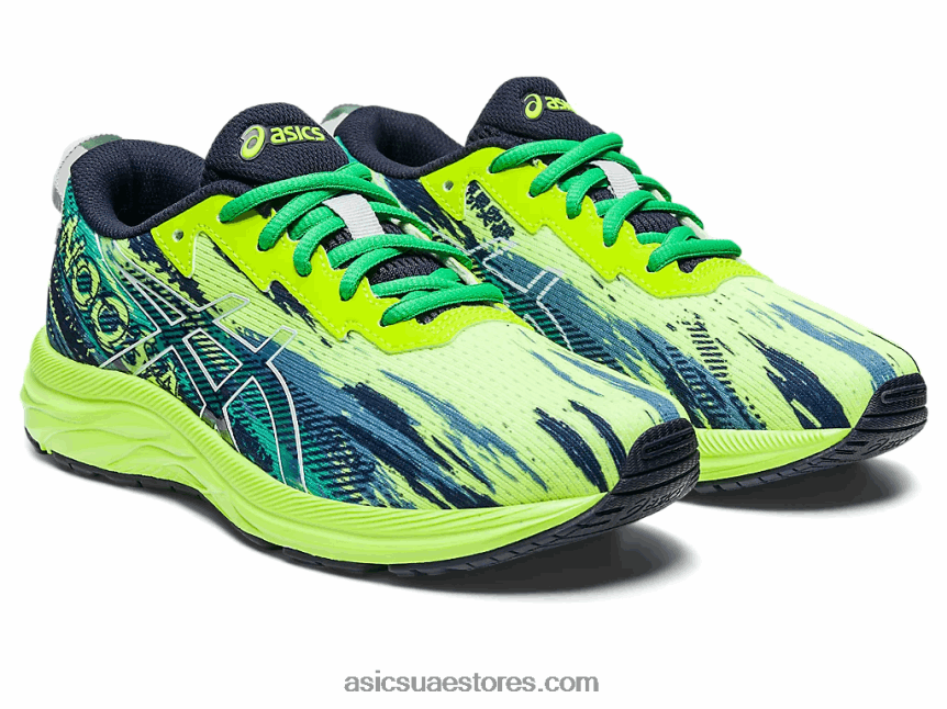 Asics خطر أخضر / السماء مدرسة جيل نوسا ثلاثي 13 الابتدائية 2N24DJ4244