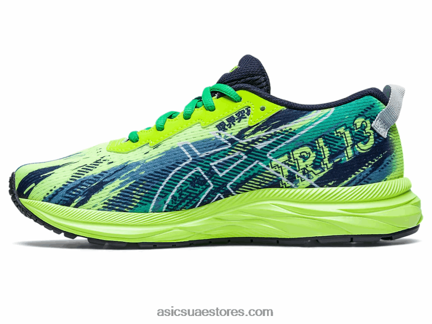 Asics خطر أخضر / السماء مدرسة جيل نوسا ثلاثي 13 الابتدائية 2N24DJ4244
