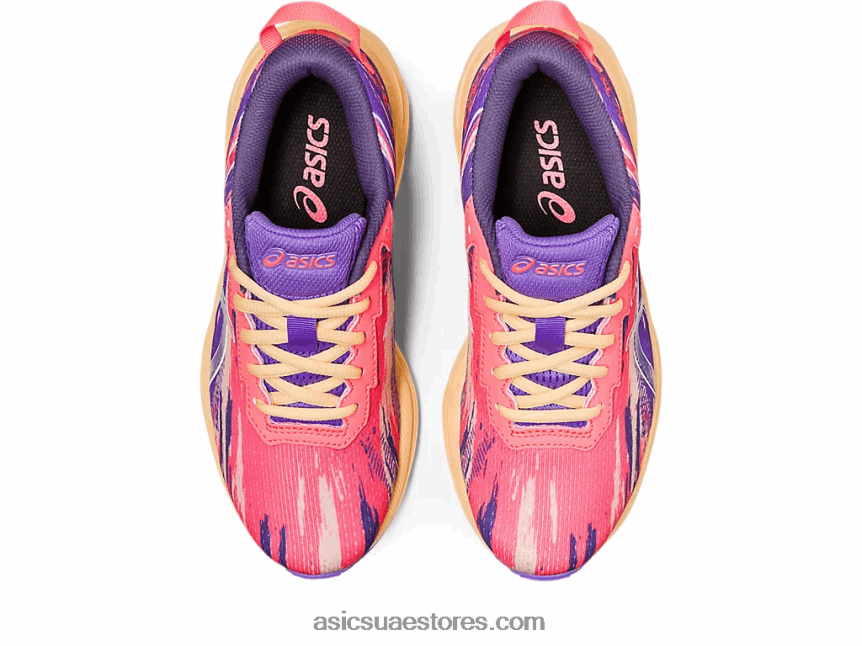 Asics اشتعلت النيران في المرجان / الأبيض مدرسة جيل نوسا ثلاثي 13 الابتدائية 2N24DJ4269