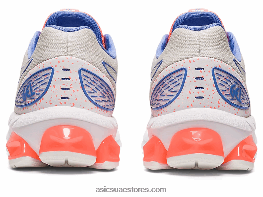 Asics أبيض / مرجان الشمس هلام الكم 180 السابع المدرسة الابتدائية 2N24DJ4299