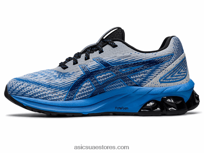 Asics الساحل الأزرق / الرمادي الجليدي هلام الكم 180 السابع المدرسة الابتدائية 2N24DJ4366