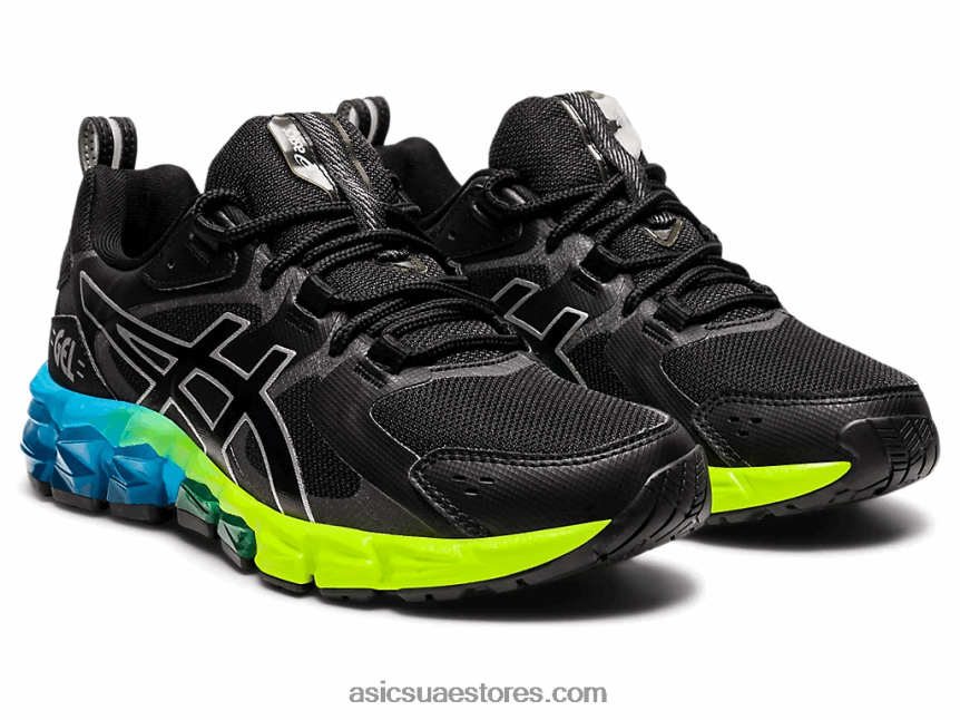 Asics أسود / أزرق ايزوري جيل - كوانتوم 180 6 ابتدائي 2N24DJ4315