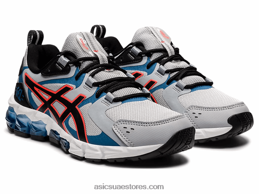 Asics جليدي رمادي / أسود جيل - كوانتوم 180 6 ابتدائي 2N24DJ4442