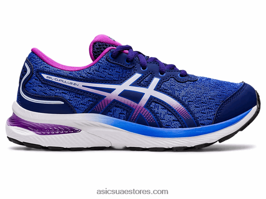 Asics الغوص الأزرق / السماء الناعمة مدرسة جيل-كومولوس 24 الابتدائية 2N24DJ4414