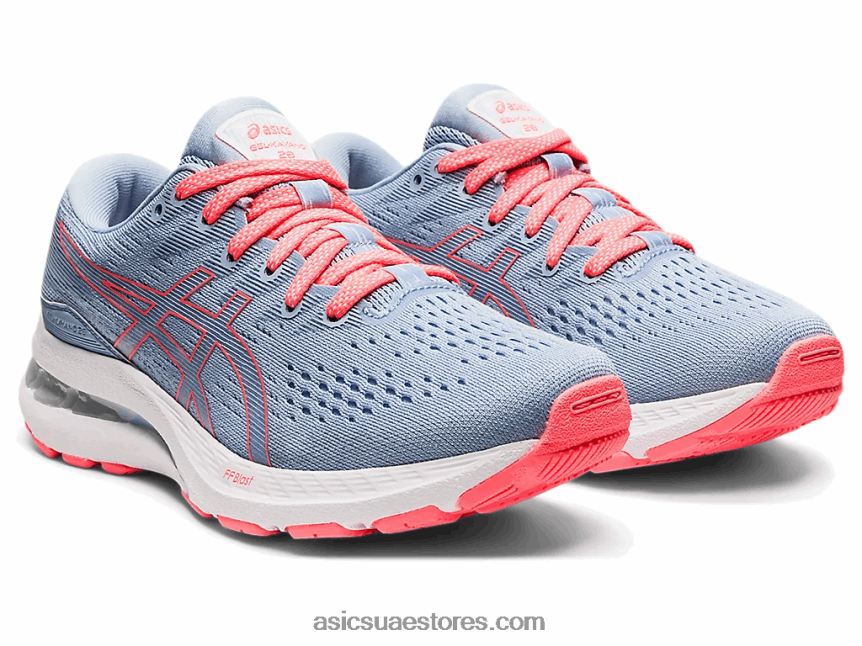 Asics ضباب / أبيض مدرسة جيل كايانو 28 الابتدائية 2N24DJ4530