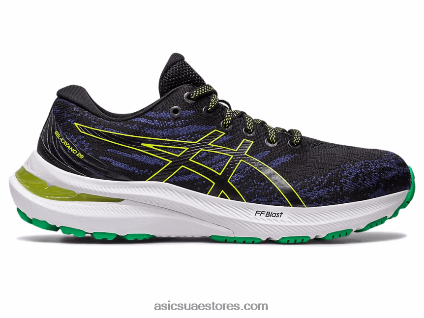 Asics أسود / قشر الليمون مدرسة جيل كايانو 29 الابتدائية 2N24DJ4291