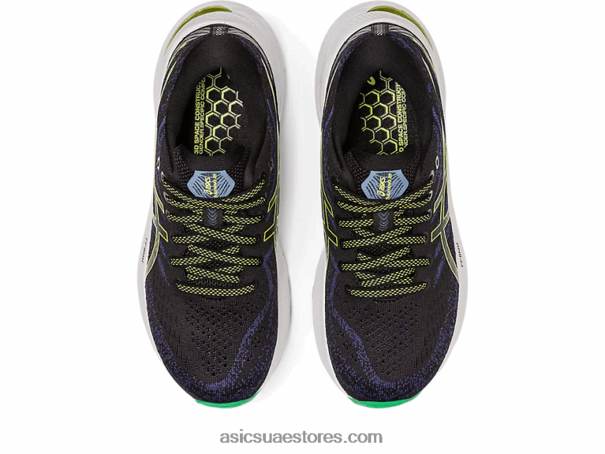 Asics أسود / قشر الليمون مدرسة جيل كايانو 29 الابتدائية 2N24DJ4291