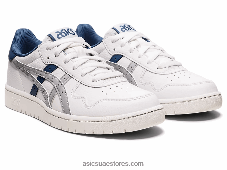 Asics أبيض / رمادي بيدمونت مدرسة اليابان الابتدائية 2N24DJ4426