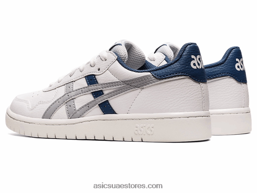 Asics أبيض / رمادي بيدمونت مدرسة اليابان الابتدائية 2N24DJ4426