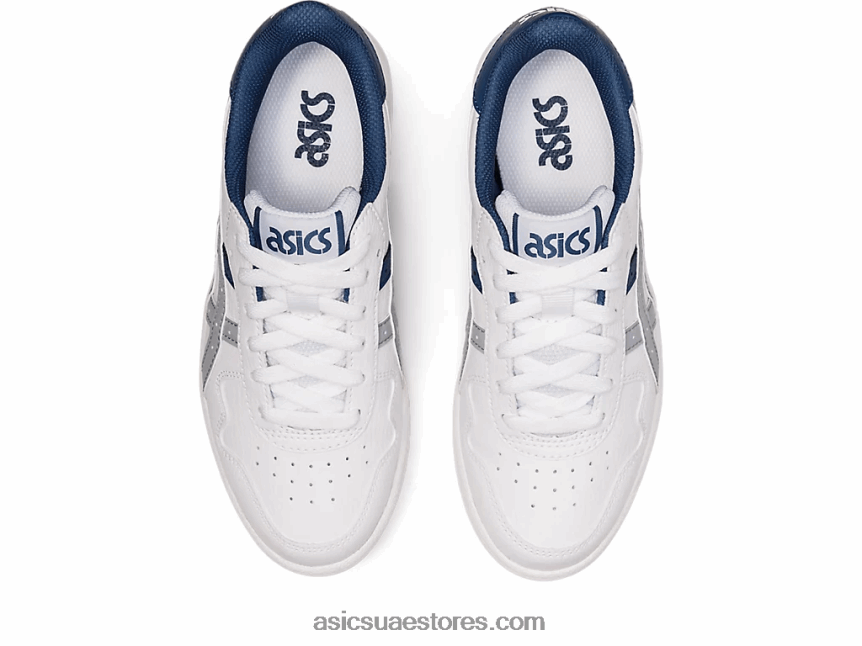 Asics أبيض / رمادي بيدمونت مدرسة اليابان الابتدائية 2N24DJ4426
