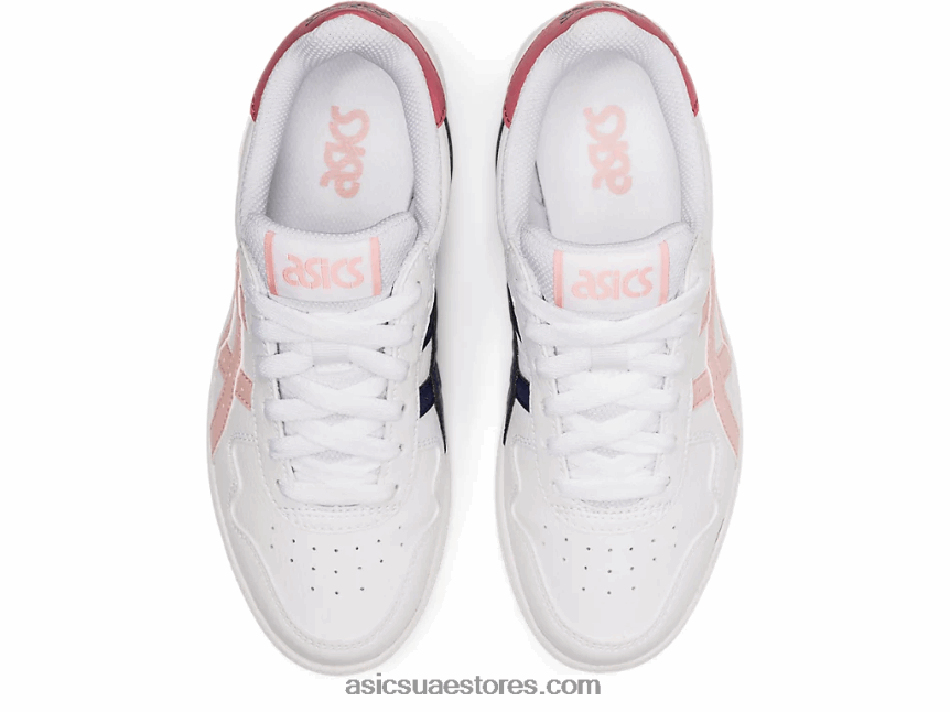 Asics أبيض / خوخ زنجبيل مدرسة اليابان الابتدائية 2N24DJ4444