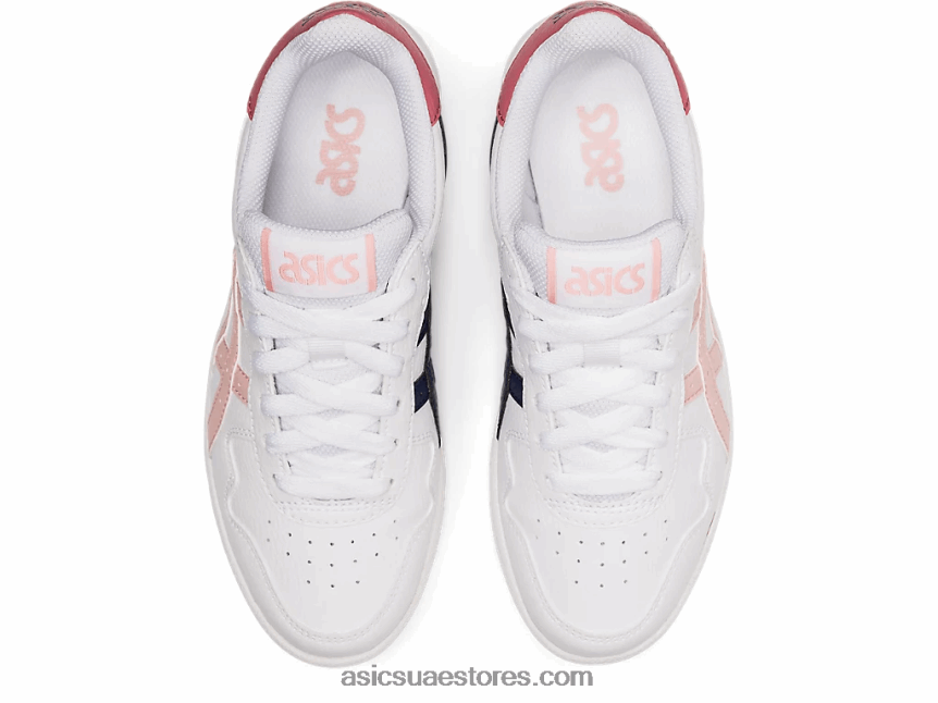 Asics أبيض / خوخ زنجبيل مدرسة اليابان الابتدائية 2N24DJ4444