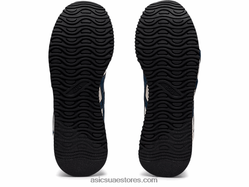 Asics أبيض / نيلي فاتح نمر عداء المدرسة الابتدائية 2N24DJ4464