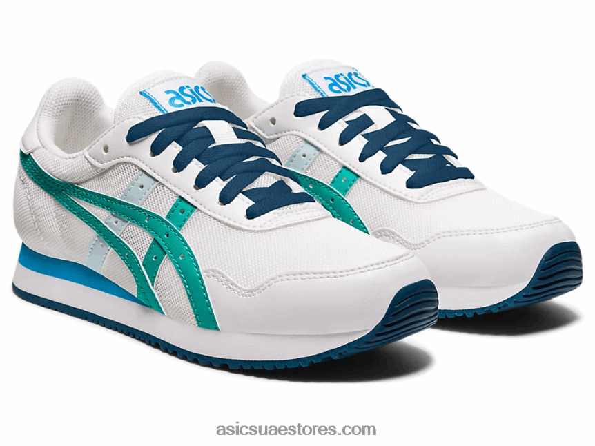 Asics جوهرة بيضاء / البلطيق نمر عداء المدرسة الابتدائية 2N24DJ4479