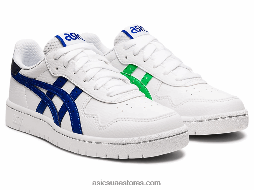 Asics أبيض / موناكو أزرق مدرسة اليابان الابتدائية 2N24DJ4493