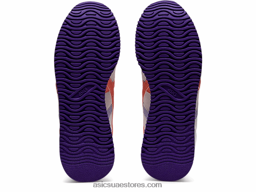 Asics أبيض / جوافة نمر عداء المدرسة الابتدائية 2N24DJ4499