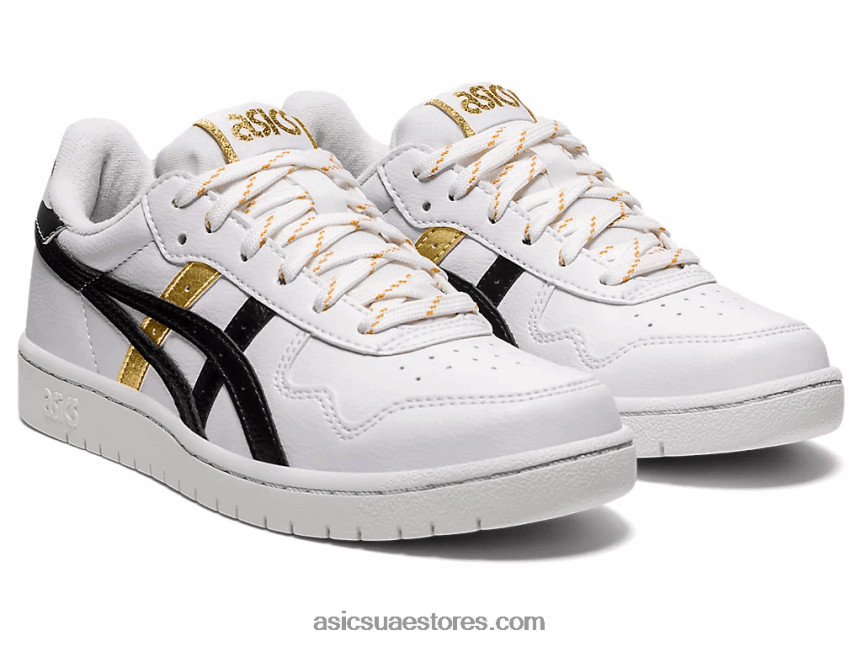 Asics أبيض أسود مدرسة اليابان الابتدائية 2N24DJ4550