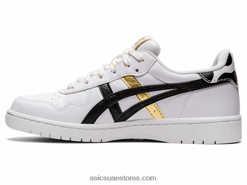 Asics أبيض أسود مدرسة اليابان الابتدائية 2N24DJ4550