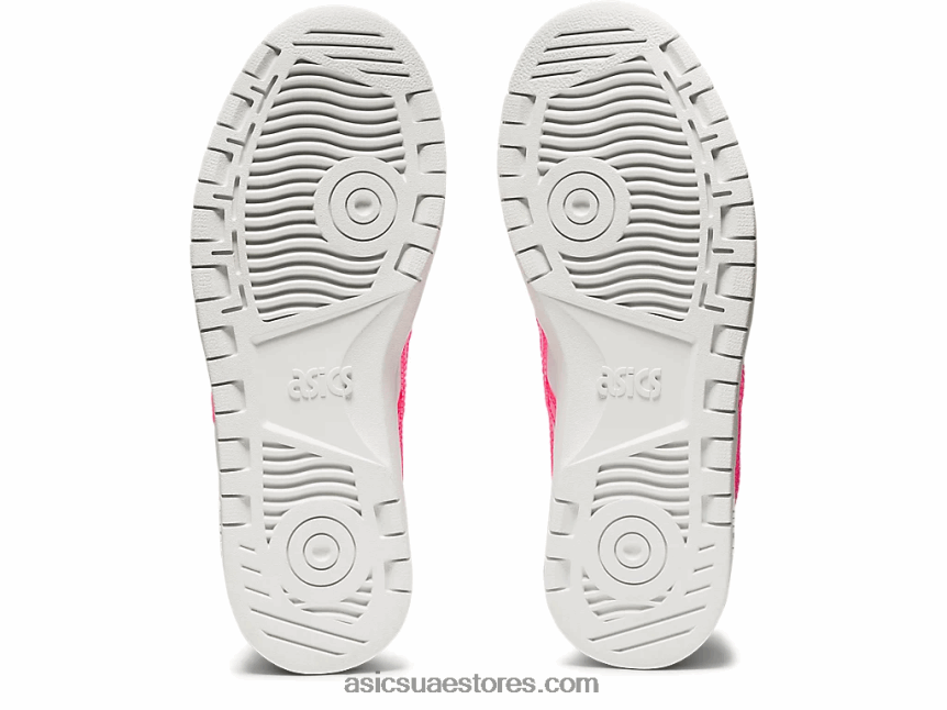 Asics أبيض / وردي ساخن مدرسة اليابان الابتدائية 2N24DJ4552