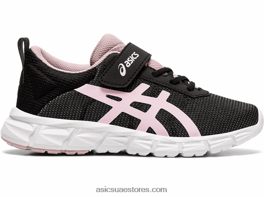 Asics حلوى قطنية / سوداء مدرسة هلام الكم لايت الابتدائية 2N24DJ4564