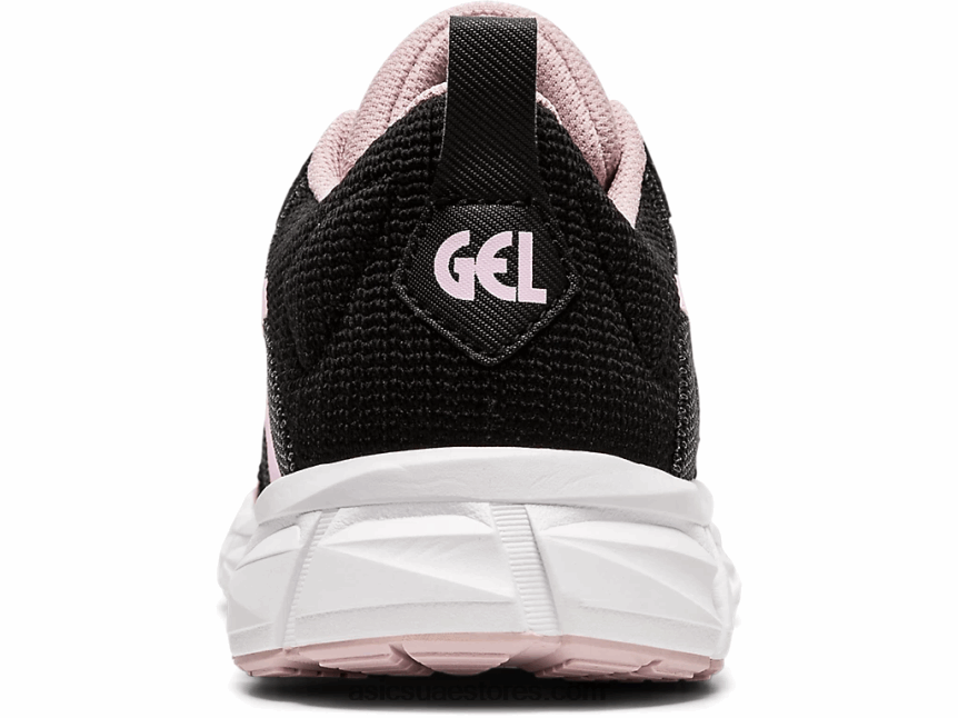 Asics حلوى قطنية / سوداء مدرسة هلام الكم لايت الابتدائية 2N24DJ4565