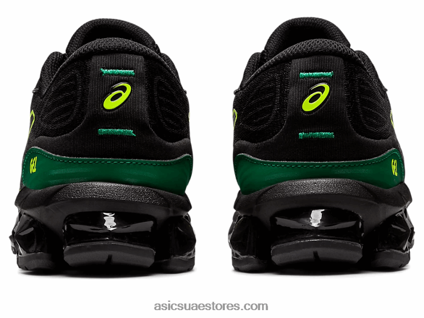 Asics أسود / أصفر أمان هلام الكم 360 السابع المدرسة الابتدائية 2N24DJ4381