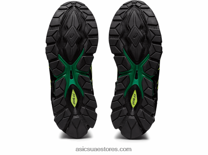 Asics أسود / أصفر أمان هلام الكم 360 السابع المدرسة الابتدائية 2N24DJ4381