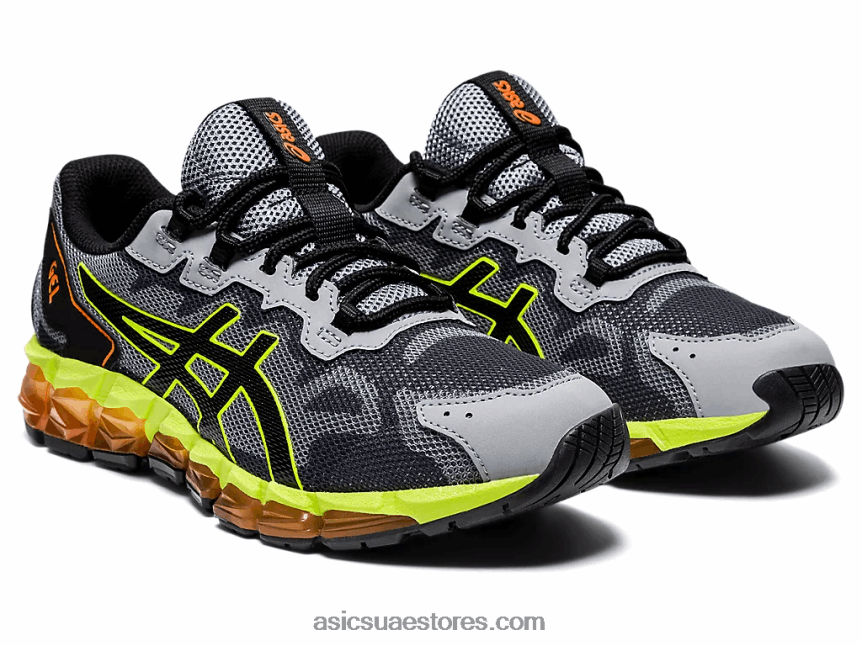 Asics صفيحة صخرية / أسود هلام الكم 360 6 الابتدائية 2N24DJ4553