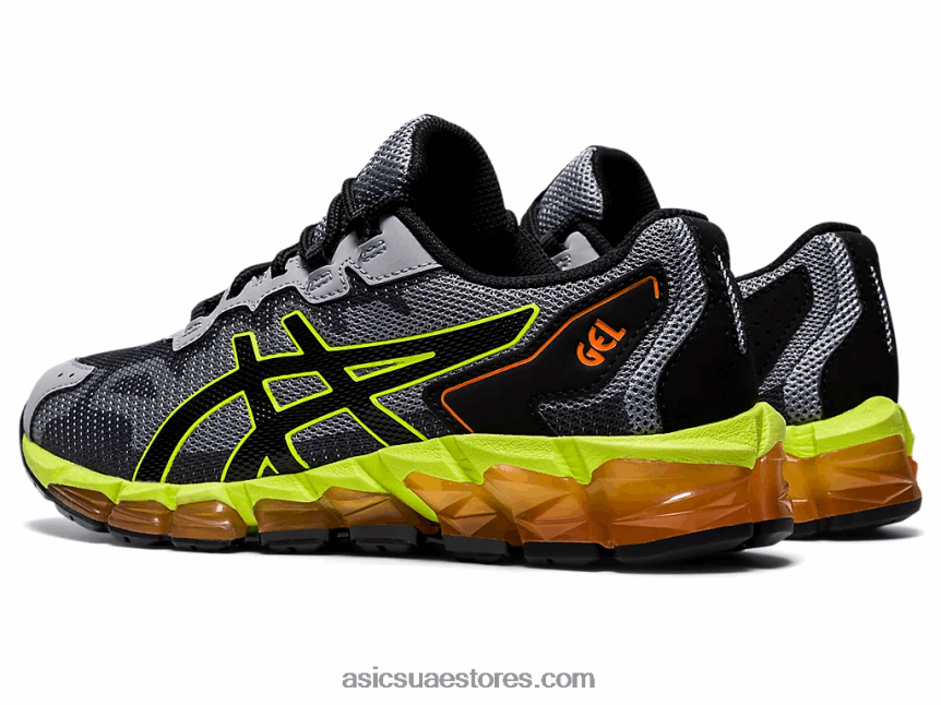 Asics صفيحة صخرية / أسود هلام الكم 360 6 الابتدائية 2N24DJ4553