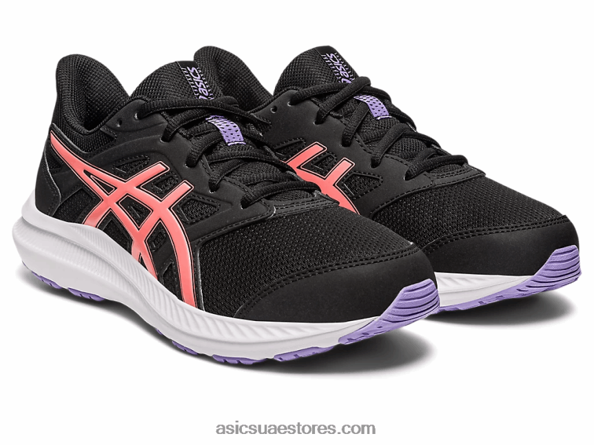 Asics أسود / بابايا هزة 4 المرحلة الابتدائية 2N24DJ4251