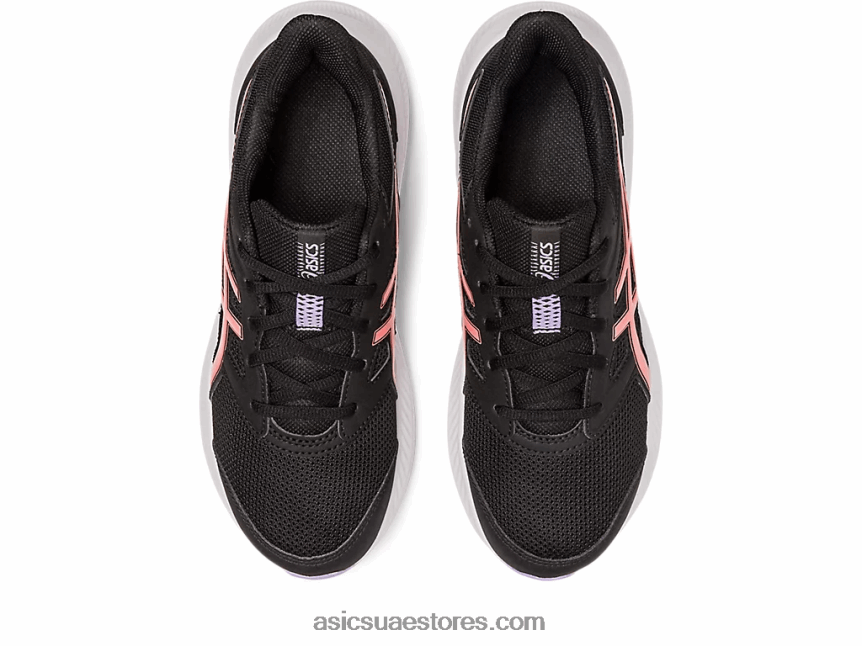 Asics أسود / بابايا هزة 4 المرحلة الابتدائية 2N24DJ4251
