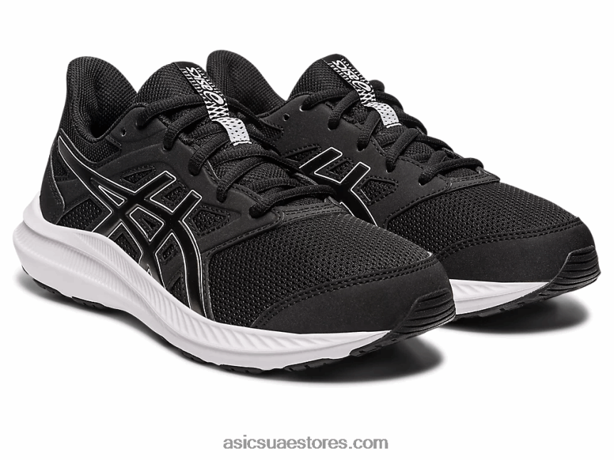 Asics أسود / أبيض هزة 4 المرحلة الابتدائية 2N24DJ4257