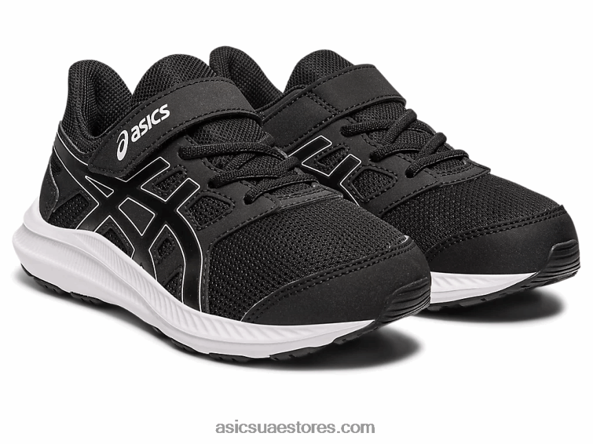 Asics أسود / أبيض هزة 4 روضة 2N24DJ4262