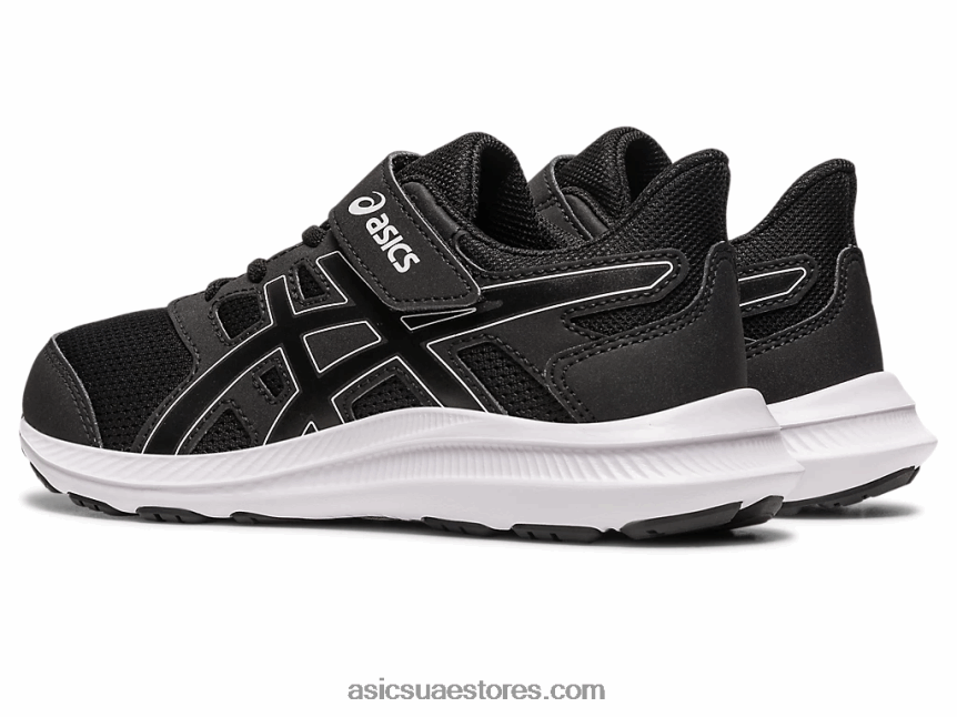 Asics أسود / أبيض هزة 4 روضة 2N24DJ4262