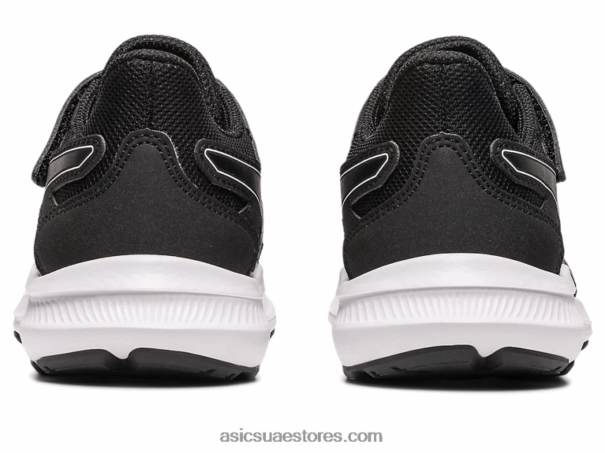 Asics أسود / أبيض هزة 4 روضة 2N24DJ4262
