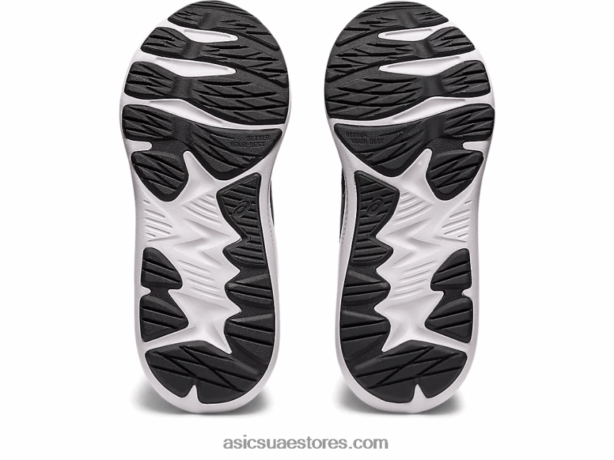 Asics أسود / أبيض هزة 4 روضة 2N24DJ4262