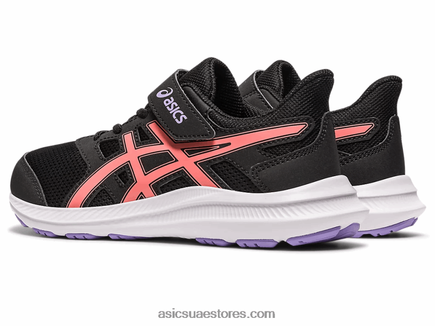 Asics أسود / بابايا هزة 4 روضة 2N24DJ4274