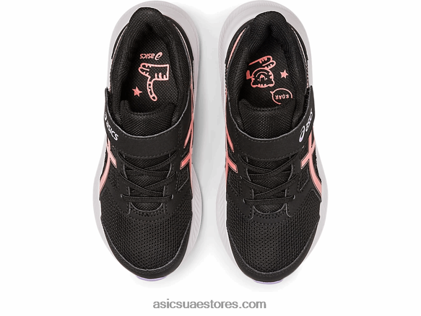 Asics أسود / بابايا هزة 4 روضة 2N24DJ4274