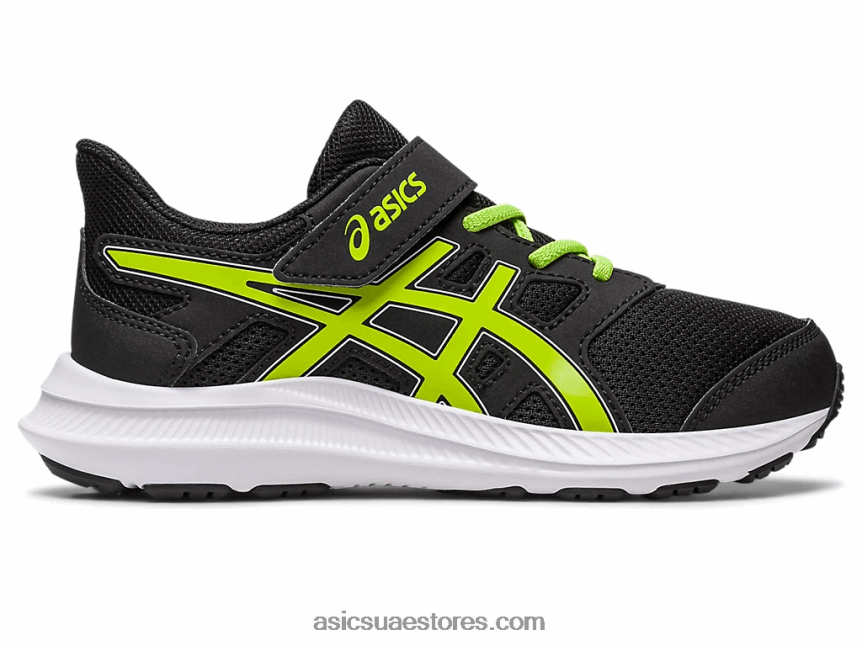 Asics أسود / قشر الليمون هزة 4 روضة 2N24DJ4275