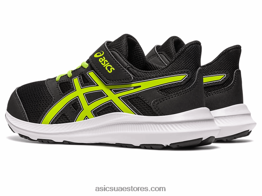 Asics أسود / قشر الليمون هزة 4 روضة 2N24DJ4275