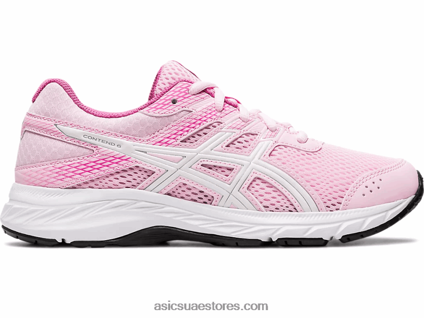 Asics حلوى القطن / أبيض تتعامل مع 6 مدرسة ابتدائية 2N24DJ4566