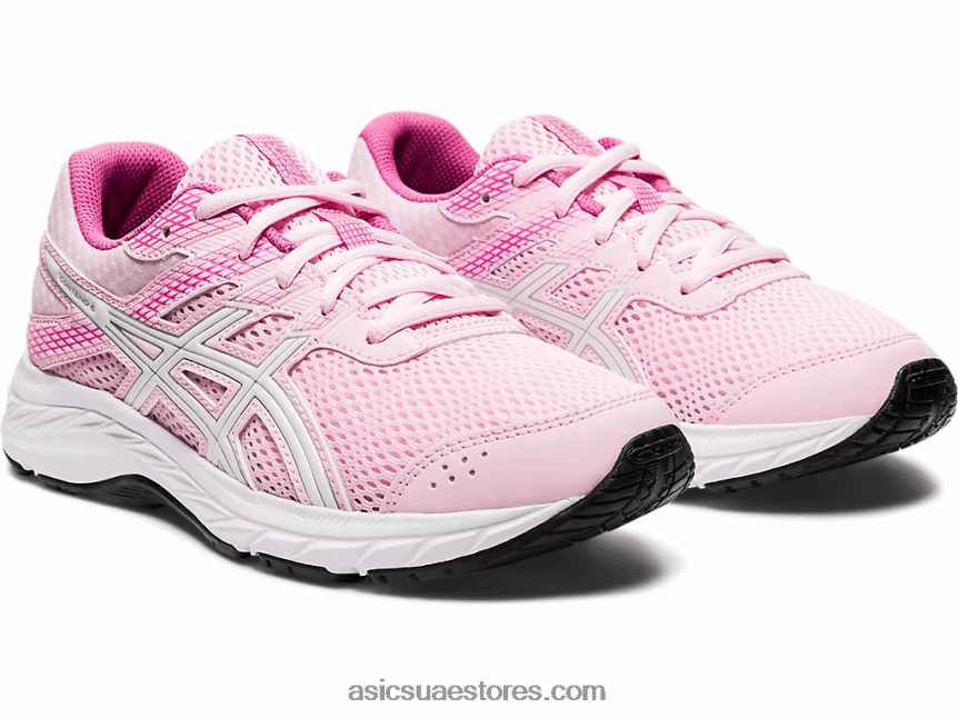 Asics حلوى القطن / أبيض تتعامل مع 6 مدرسة ابتدائية 2N24DJ4566