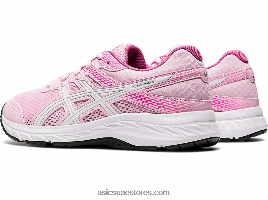 Asics حلوى القطن / أبيض تتعامل مع 6 مدرسة ابتدائية 2N24DJ4566