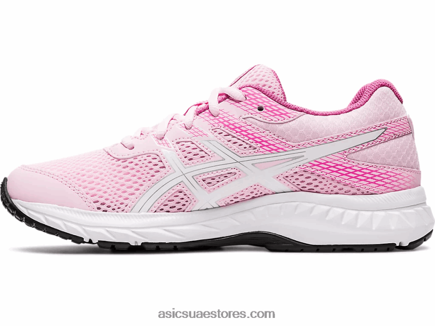 Asics حلوى القطن / أبيض تتعامل مع 6 مدرسة ابتدائية 2N24DJ4566
