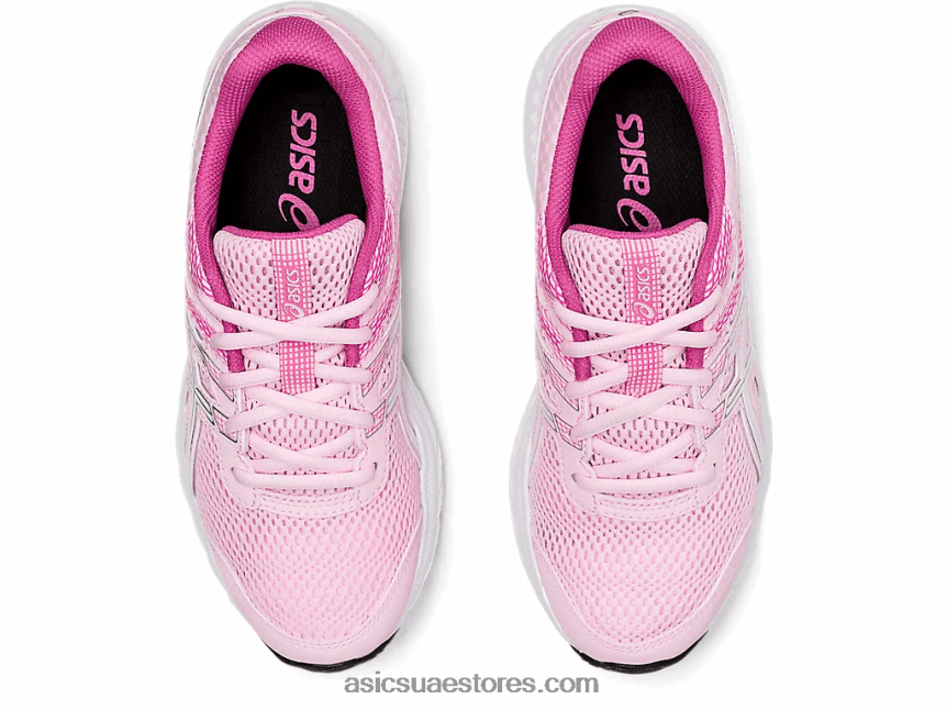 Asics حلوى القطن / أبيض تتعامل مع 6 مدرسة ابتدائية 2N24DJ4566