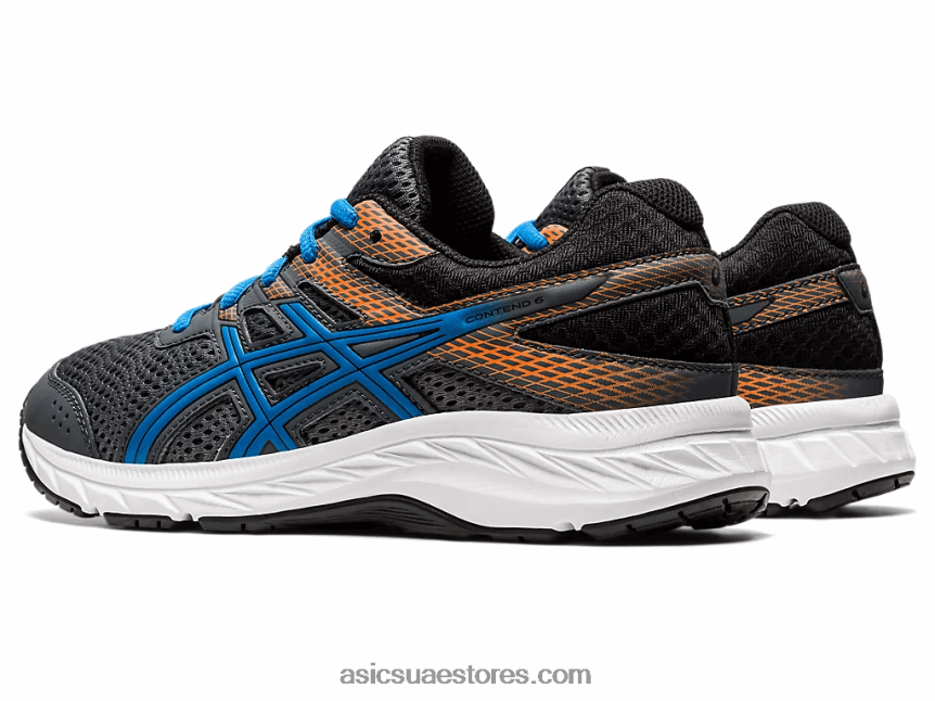 Asics الناقل الرمادي / الأزرق المباشر تتعامل مع 6 مدرسة ابتدائية 2N24DJ4567