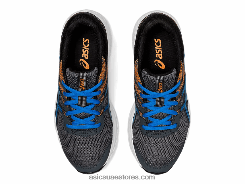 Asics الناقل الرمادي / الأزرق المباشر تتعامل مع 6 مدرسة ابتدائية 2N24DJ4567