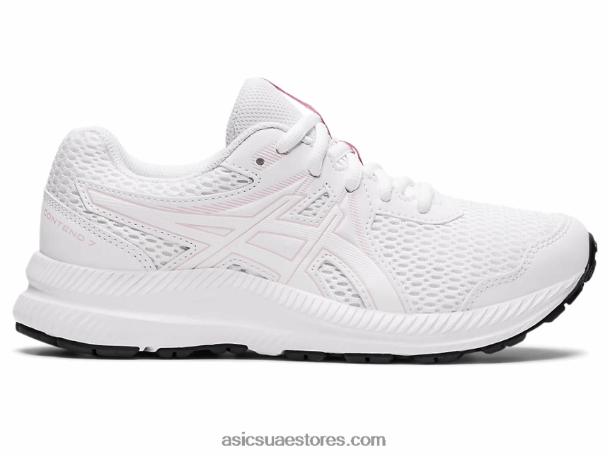 Asics أبيض / بالكاد ارتفع تتعامل مع 7 مدرسة ابتدائية 2N24DJ4472