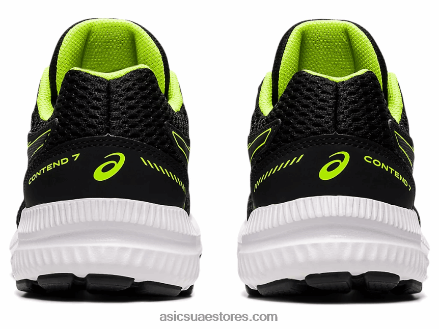 Asics أسود / أخضر خطر تتعامل مع 7 مدرسة ابتدائية 2N24DJ4486