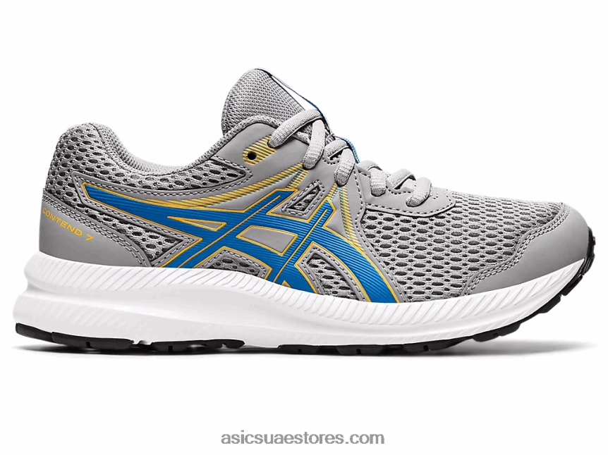 Asics صفيحة صخرية / أزرق كهربائي تتعامل مع 7 مدرسة ابتدائية 2N24DJ4535